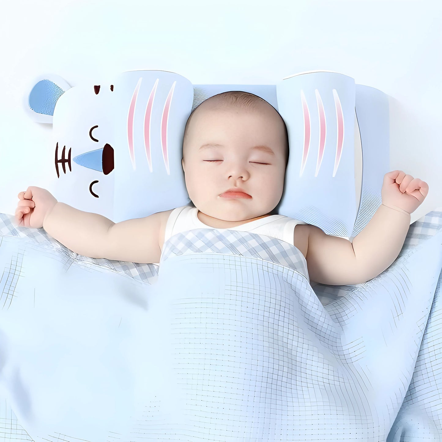 “BabyCare Head Support Pillow – Prevent Flat Head Syndrome”